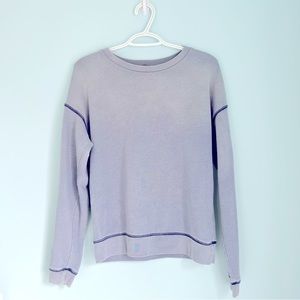 American Eagle Dusty Blue Ombré Crewneck Sweatshirt (S)